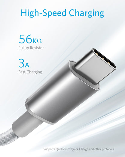 Anker USB A to USB C Cable, USB to USB C Cable(2Pack,3ft,Black)
