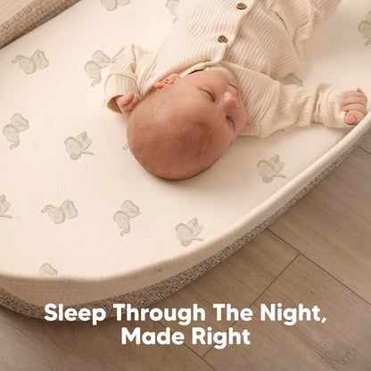 2pk Organic Baby Bassinet Sheets Boys, Girls, Fitted Sheet (Soft White)