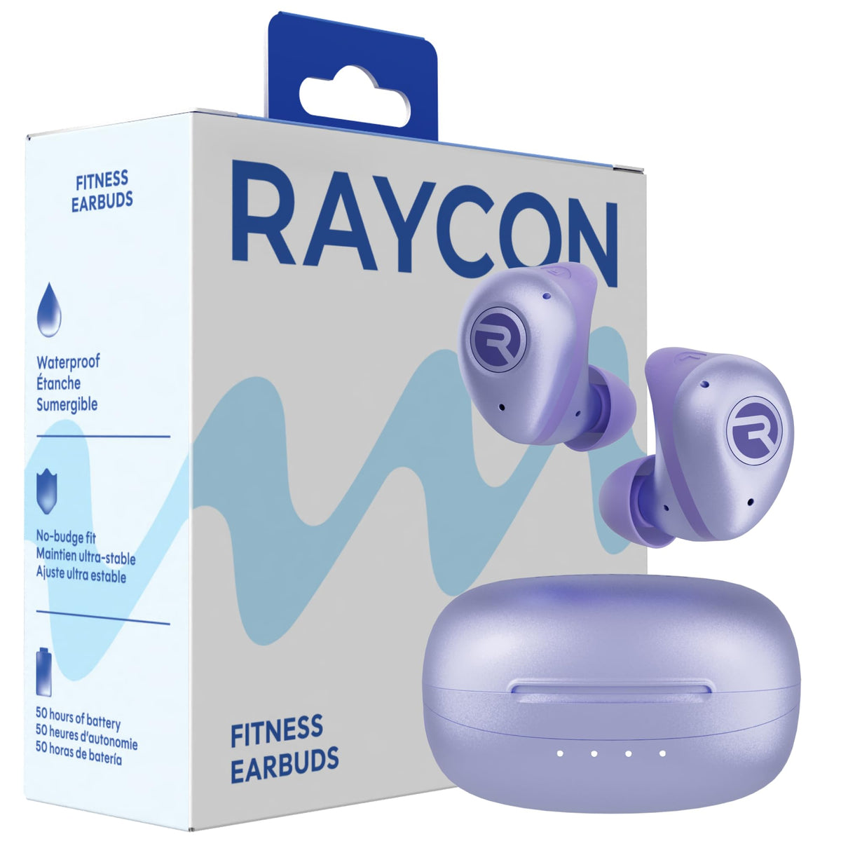 Raycon The Fitness Noise Cancelling Earbuds, 2nd Gen, Black