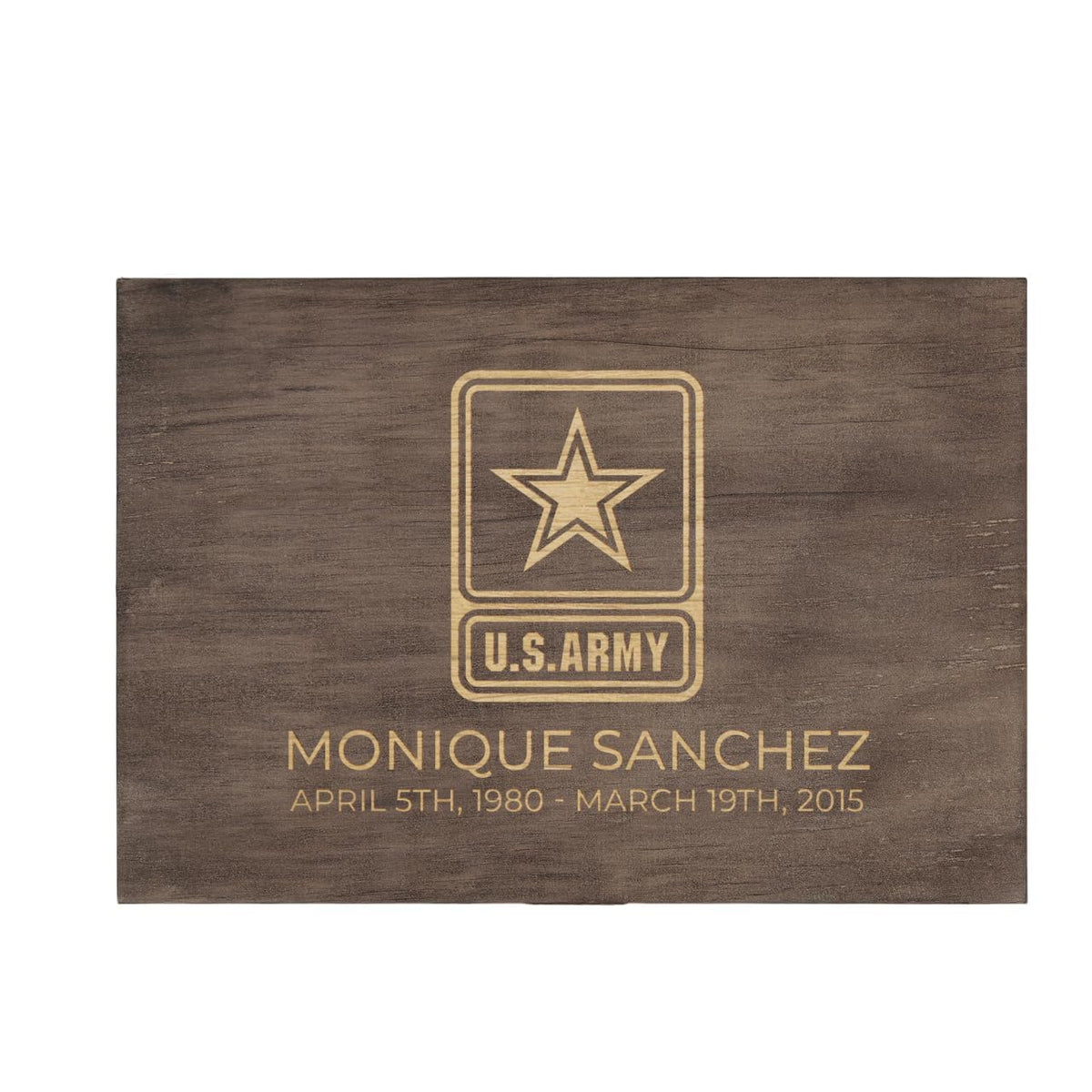 Personalized Wooden Keepsake Box, Custom Engraved Memory Box with Lid