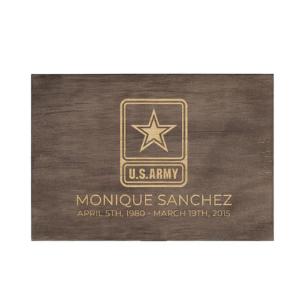 Personalized Wooden Keepsake Box, Custom Engraved Memory Box with Lid