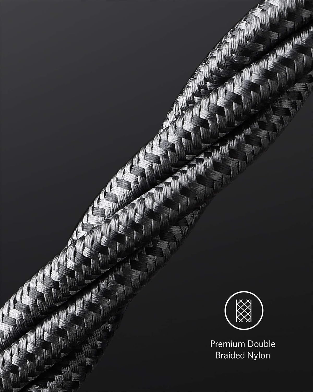 Anker USB C to USB C Cable, 100W Fast Charging Cable (2-Pack, 6 ft, Black)