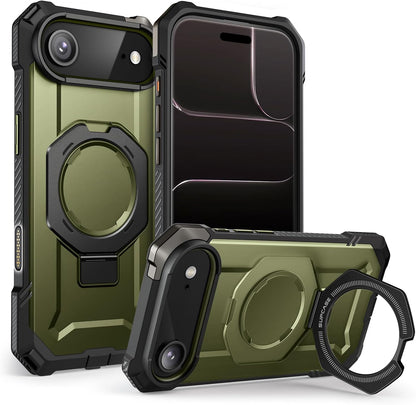 SUPCASE for iPhone 17 Case with Stand & Camera Control Button, Black