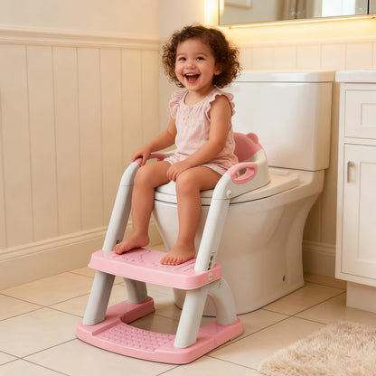 Potty Training Toilet for Toddlers, 2-in-1 Potty Training seat, Anti-Slip (Chocolate, Bear)