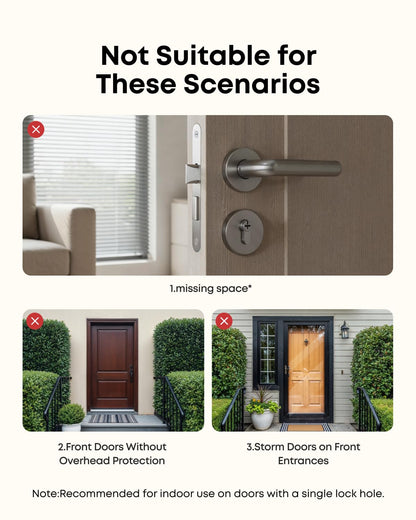 eufy Security Smart Lock FamiLock C32, Fingerprint Keyless Lock with Handle
