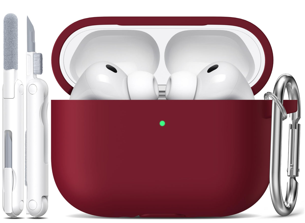 R-fun for AirPods 2nd/1st Case Silicone Cover, Banana Violet