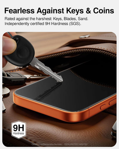 SMARTDEVIL 2 Pack Tempered Glass for iPhone 15 Pro Screen Protector