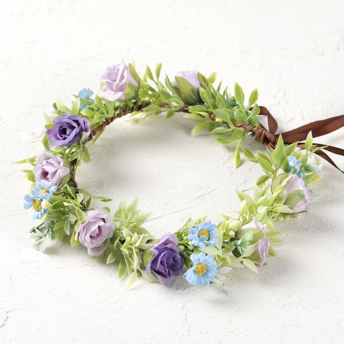 Pink Bohemian Flower Crown, Fairy Babys Breath Flower Headband