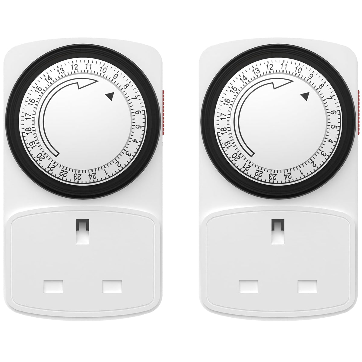 hbn 24Hour Mechanical Timer Plug Socket UK,Light Timers for Home Security