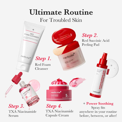 medicube Facial Cleanser PDRN Pink Glutathione Capsule Foam Cleanser