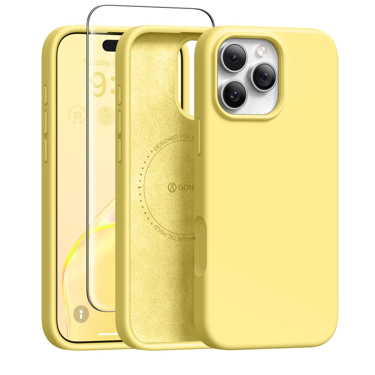 GONEZ for iPhone 18 Pro Max Case/iPhone 17 Pro Max Case, Mist Blue