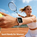 6 Pack Sport Silicone Bands Compatible with Apple Watch Band for Women Men