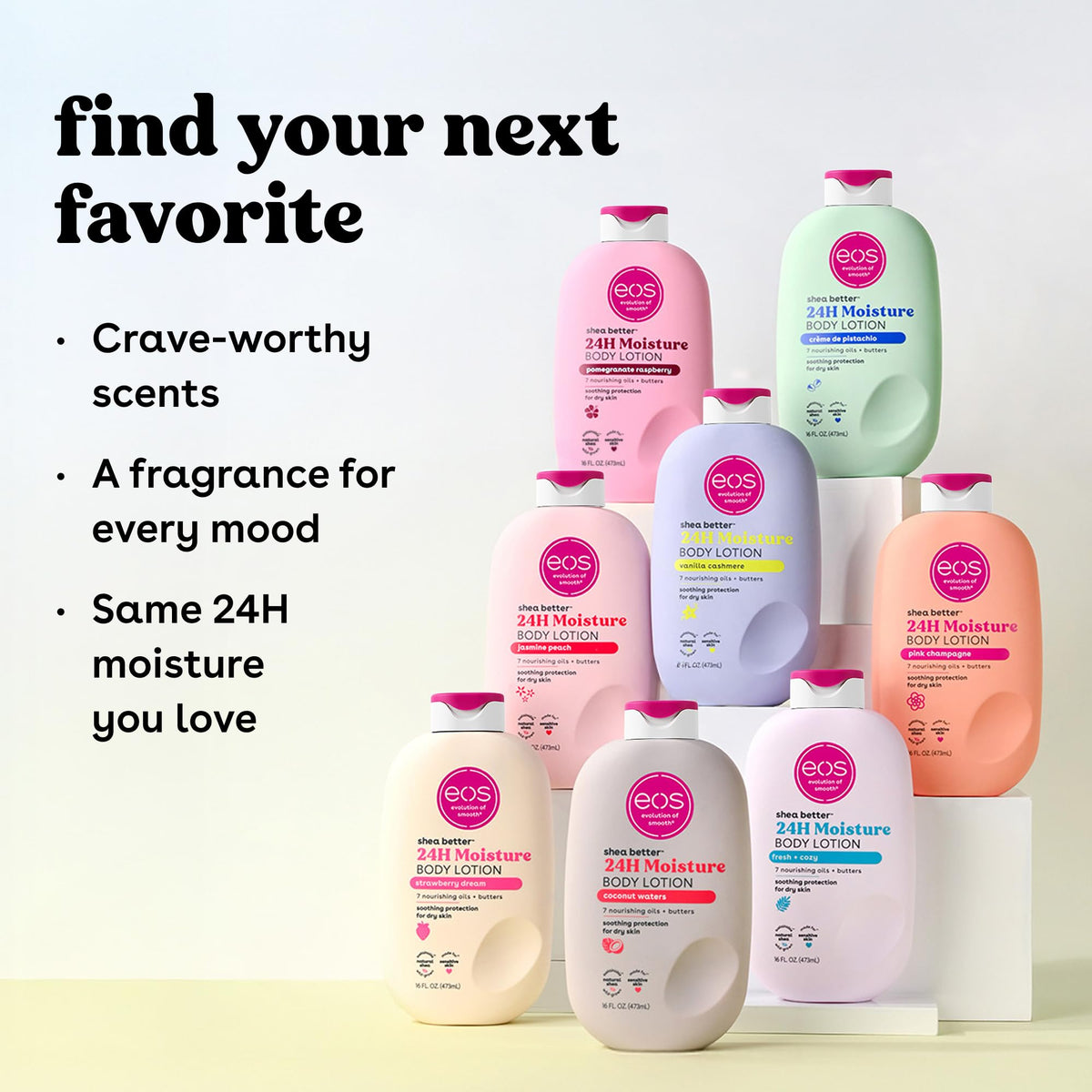 eos Shea Better Body Lotion- Crème de Pistachio, Natural Shea, 16 fl oz