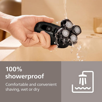 Philips Head Shaver Pro Skull Shaver for Men and Women, 360° Flexing Head & ComfortCut Blades for Clean Shave, Gentle on Skin Wet or Dry Use