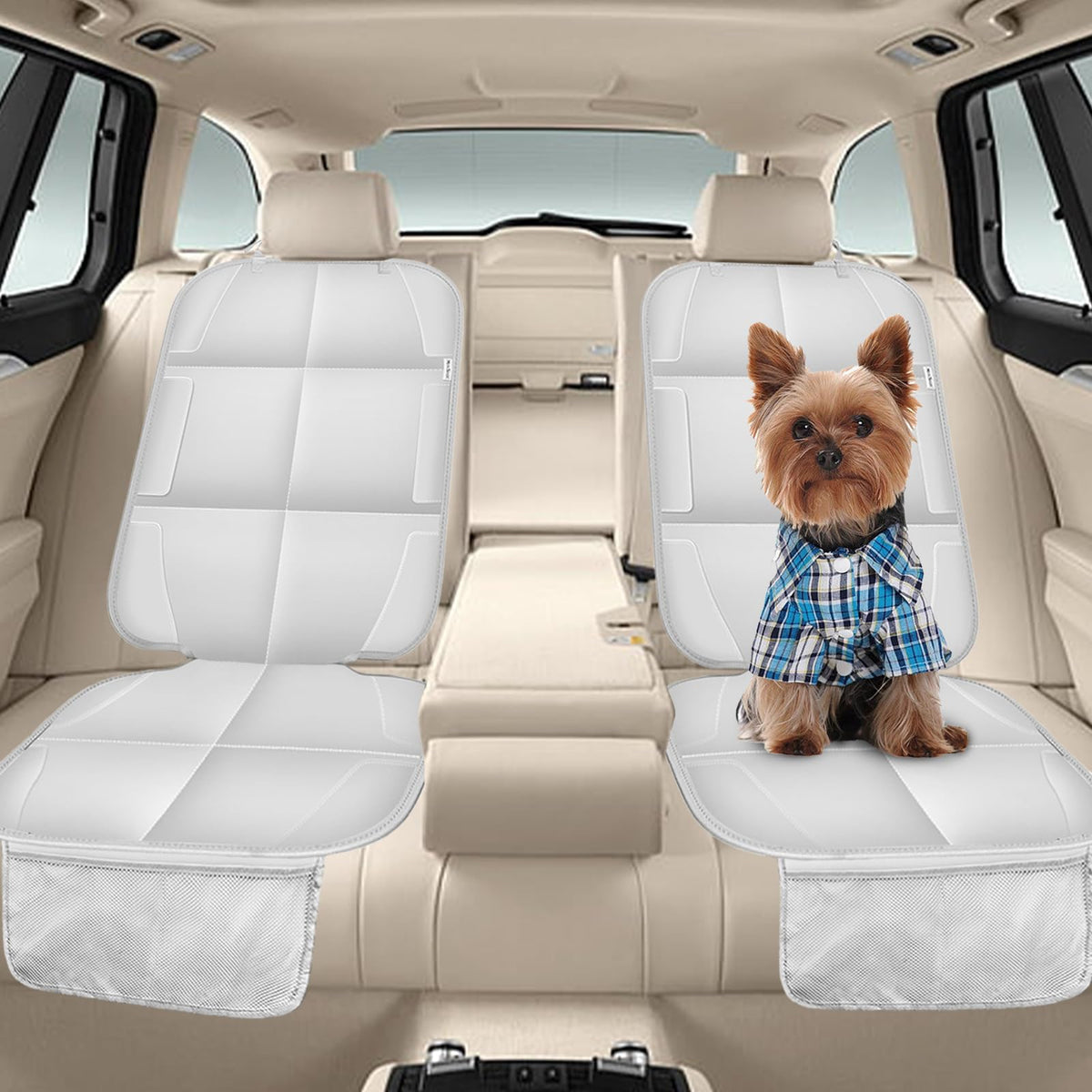 Meolsaek Car Seat Protector for Child Car Seat，Non-Slip Backing No Imprints