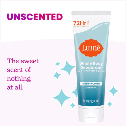 Lume Whole Body Deodorant - Cream Tube - 3 oz, 2 pk (Soft Powder)