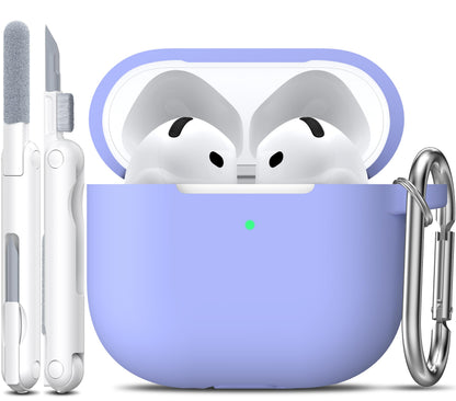 R-fun for AirPods 2nd/1st Case Silicone Cover, Banana Violet