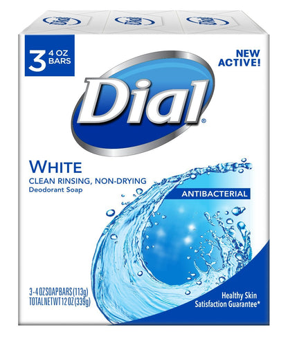 Dial Antibacterial Bar Soap, Calm & Soothe Lavender & Jasmine Deodorant Bar, 4oz (8 Bars) (Pack of 4)