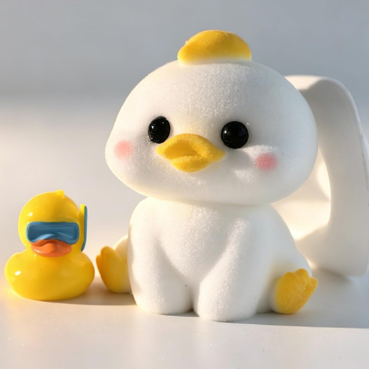 2-Pack Handmade Duck Chick Squishy Toys, Cute Stress Relief Squeeze Toys