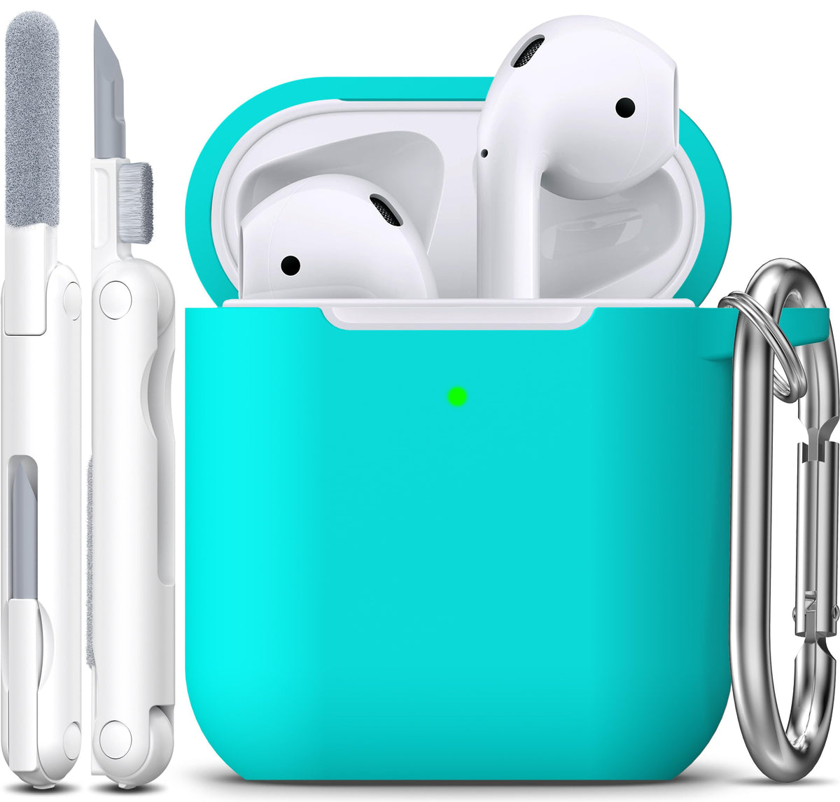 R-fun for AirPods 2nd/1st Case Silicone Cover, Banana Violet