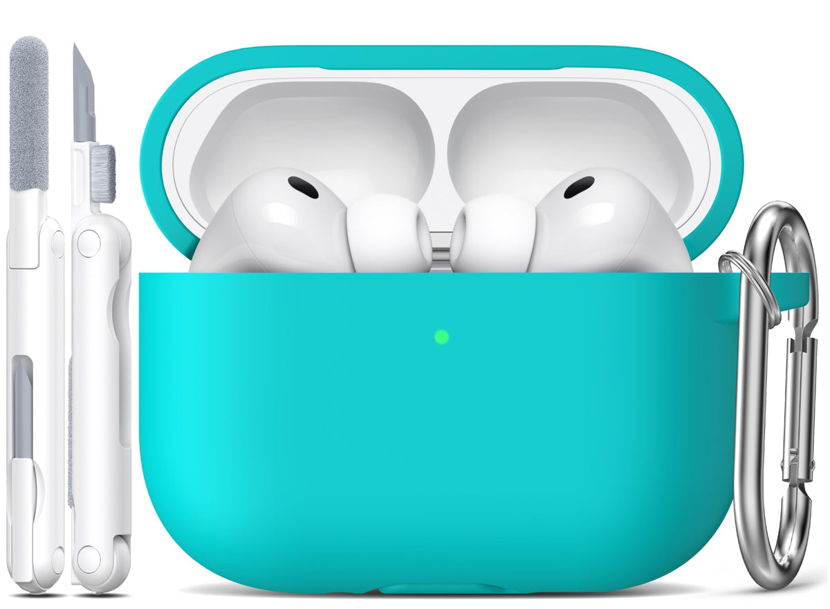 R-fun for AirPods 2nd/1st Case Silicone Cover, Banana Violet