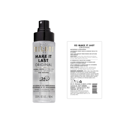 Milani Make It Last Microfine Mist Setting Spray for Makeup - 16 Hour Wear