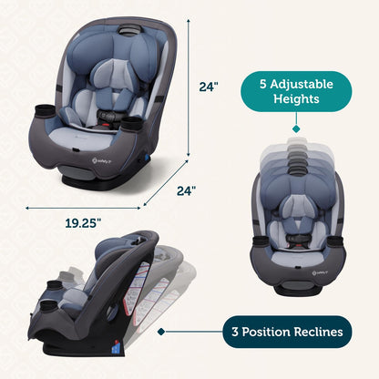 Safety 1st Grow and Go All-in-One Convertible Car Seat - Black Phantom