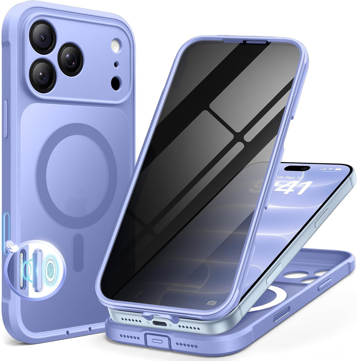 BERFY for iPhone 16 Pro Max Case, Fit for MagSafe