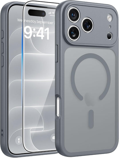 FNTCASE for iPhone 16 Plus Case, Fit for Magsafe, White