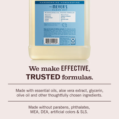 MRS. MEYER'S CLEAN DAY Hand Soap Refill, Lemon Verbena Scent, 33 Fl Oz Bottle