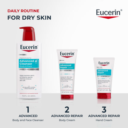 Eucerin Advanced Repair Lotion, Urea Enriched, 16.9 FL OZ
