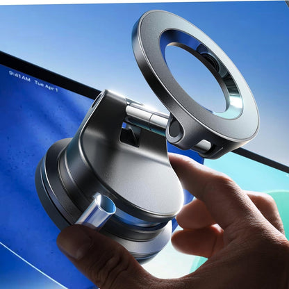 LISEN for MagSafe Car Mount [3800gf Strong Magnet&90+LBS Suction] 360° Adjustable Vacuum Magnetic Phone Holders for Your Car, for iPhone 18 Pro Max 17 16 15 Car Accessories Women Men Smartphone White