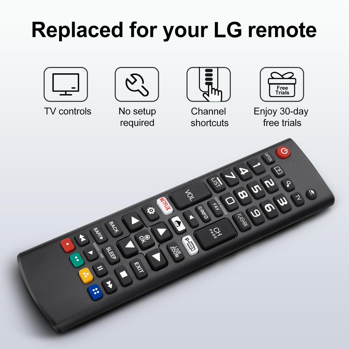 Replacement Remote Control for Hisense Smart Google TV，for Hisense UHD 4K ULED Google TVs