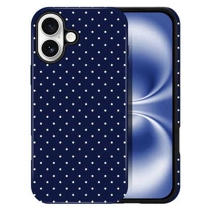 Polka Dot Pattern Phone Case for iPhone 17 6.3", White