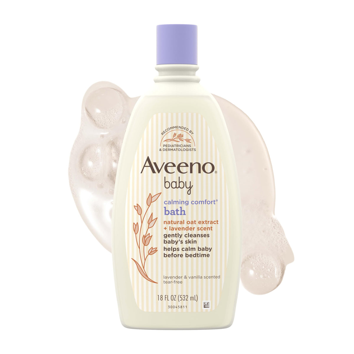 Aveeno Baby Calming Comfort Bath & Body Wash, Lavender & Vanilla, 8 fl oz