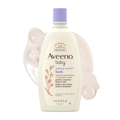 Aveeno Baby Calming Comfort Bath & Body Wash, Lavender & Vanilla, 8 fl oz