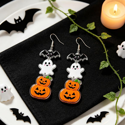 Hocus Pocus Earrings for Women Spooky Witch Halloween Pumpkin Earrings Halloween Accessories Witch Jewelry