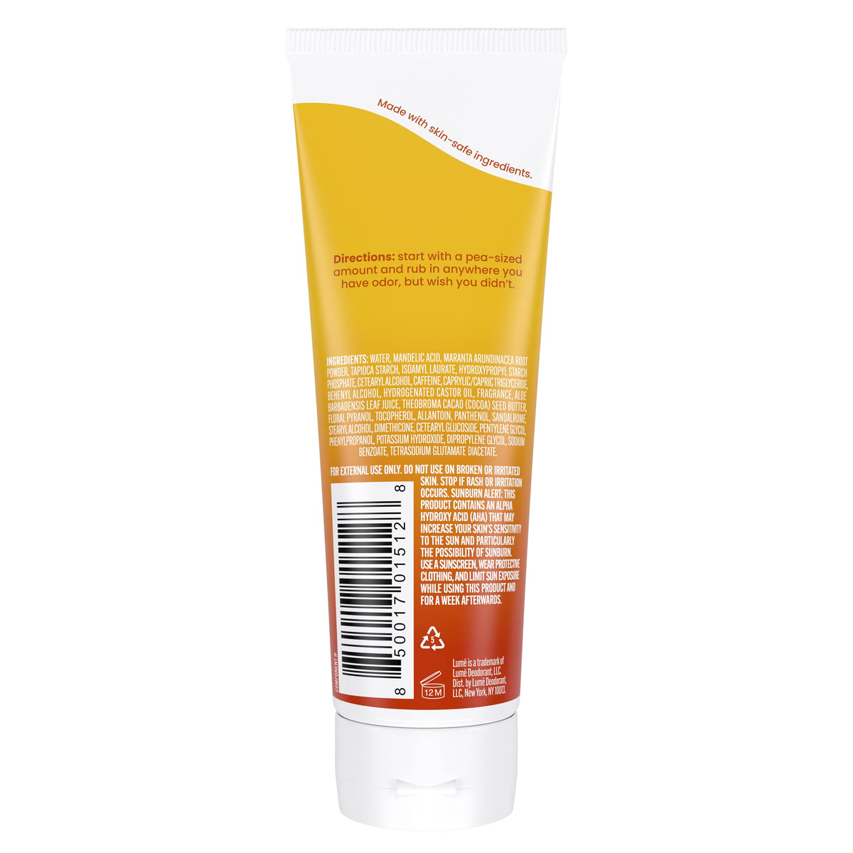 Lume Whole Body Deodorant - Cream Tube - 3 oz, 2 pk (Soft Powder)