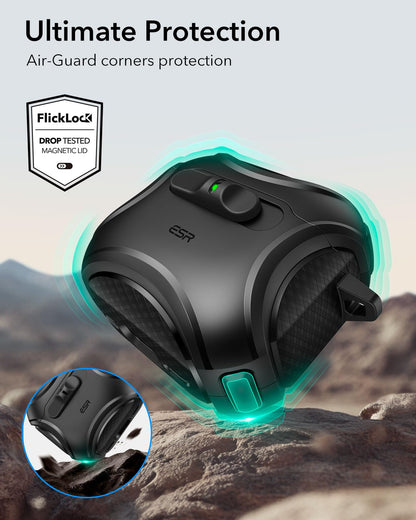 ESR for AirPods Pro 2 Case, Compatible with MagSafe, Cyber Series, Black