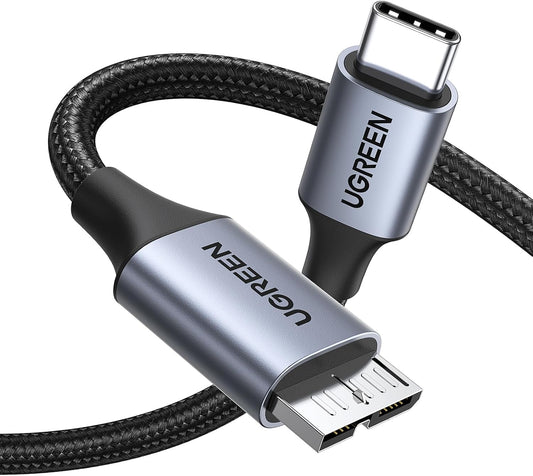 UGREEN 10Gbps USB C to Micro B Cable 1.5FT for External Hard Drive