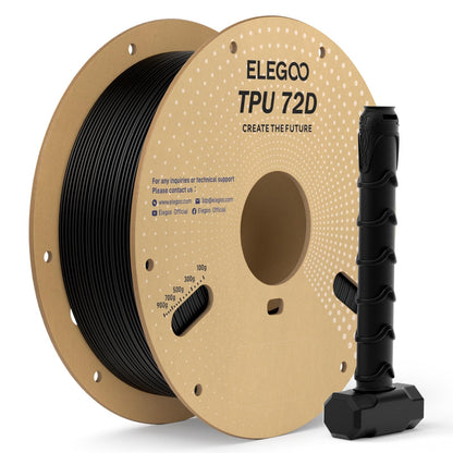 ELEGOO TPU 3D Printer Filament 1.75mm Black 1KG, 95A Flexible