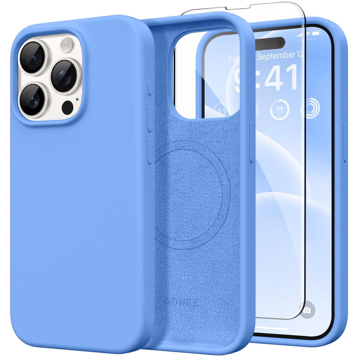 GONEZ for iPhone 18 Pro Max Case/iPhone 17 Pro Max Case, Mist Blue