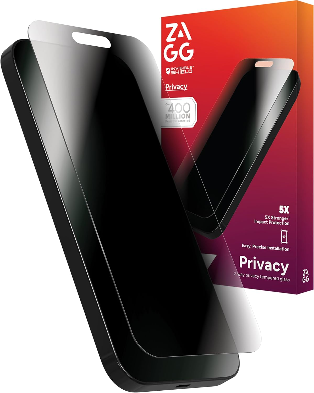 ZAGG Glass Elite Privacy Screen Protector for iPhone 17 Pro Max