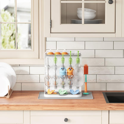 Lifewit 10-Hooks Baby Bottle Drying Rack for Countertop, BPA Free