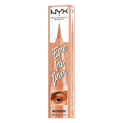 NYX PROFESSIONAL MAKEUP Epic Ink Eyeliner with Up To 24HR Wear, Black