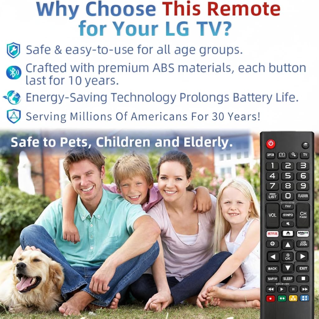 Rechargeable TV Remote for Samsung Smart TVs. Replacement Voice Remote.