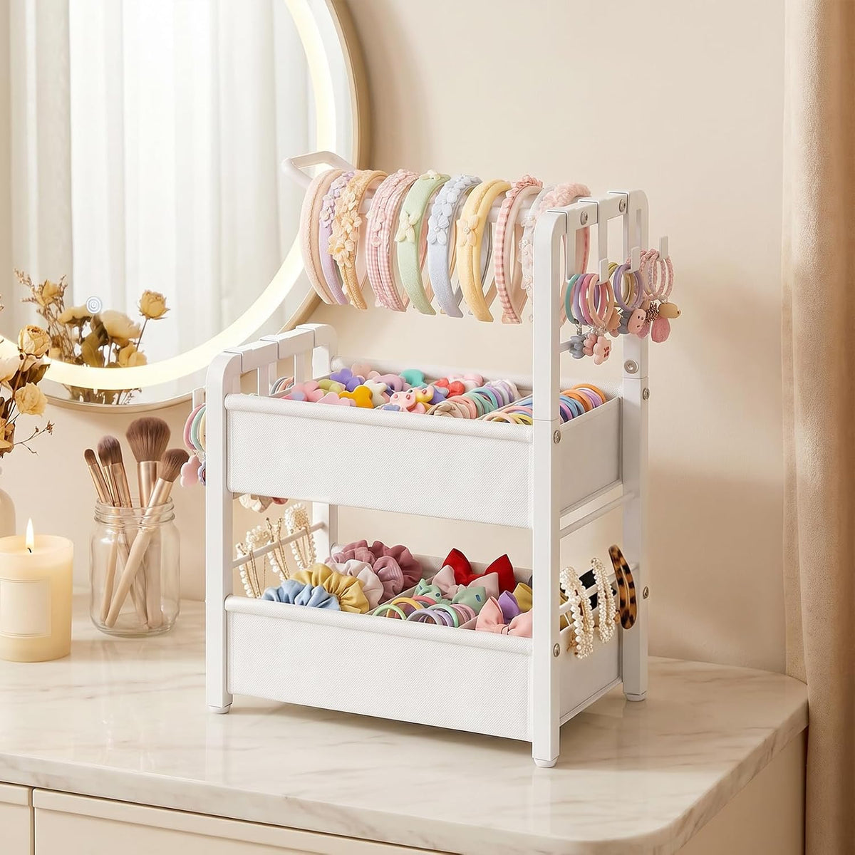 HOOBRO Headband Holder Stand for Girls Women, Hair Accessories Organizer