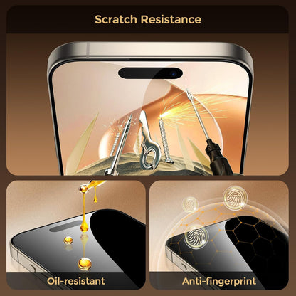 UNBREAKcable Privacy Screen Protector for iPhone 15, Full Coverage