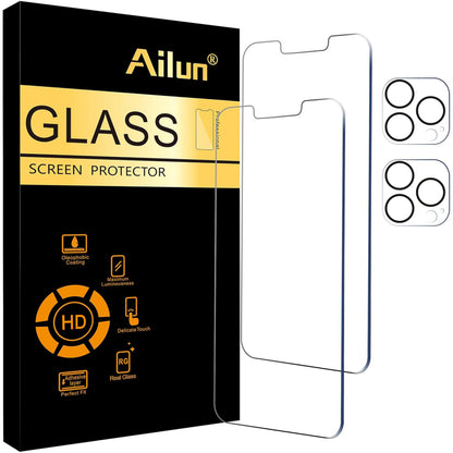 Ailun Screen Protector + Camera Lens Protector for iPhone 16 Pro Max
