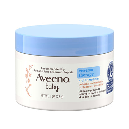 Aveeno Baby Eczema Therapy Nighttime Body Balm, Hypoallergenic, 11 oz
